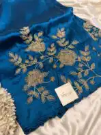 Neelambari (Pure Raw silk) - Sapphire