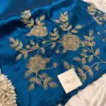 Neelambari (Pure Raw silk) - Sapphire