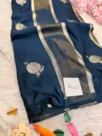 Yamini (Viscose silk) - Peacock blue