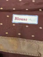 Shivanya (Mushru Kattan silk) - Rust Orange - Image 6