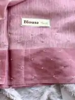 Pastel poem (Tussar cotton) - Mauve - Image 6