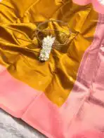 Kanmani (Semi Kanchi silk) - Sunshine yellow - Image 5