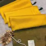 Priyanjali (Banarasi soft silk) Mango yellow