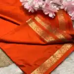 Chinmayi (Mysore crepe silk) -  Orange