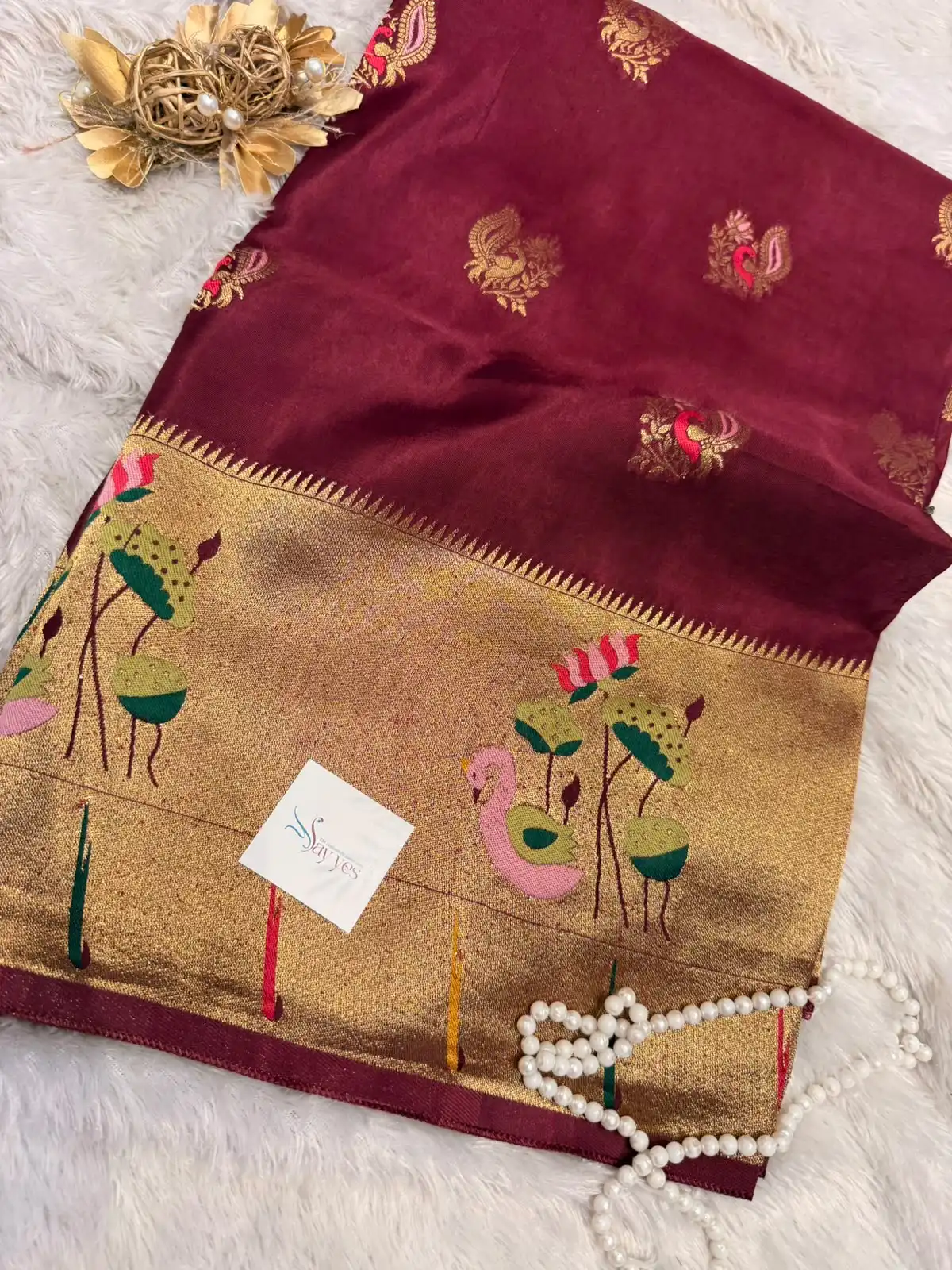 09207ddc-0d02-481c-a36d-471c6f65025b Hamsa (Viscose Crepe RTW) - Wine - Image 1