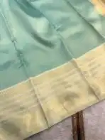 Aaranya (Semi silk) - Turquoise - Image 4