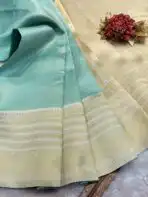 Aaranya (Semi silk) - Turquoise