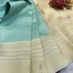 Aaranya (Semi silk) - Turquoise