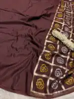 Yamini (Viscose silk) - Coffee brown - Image 2