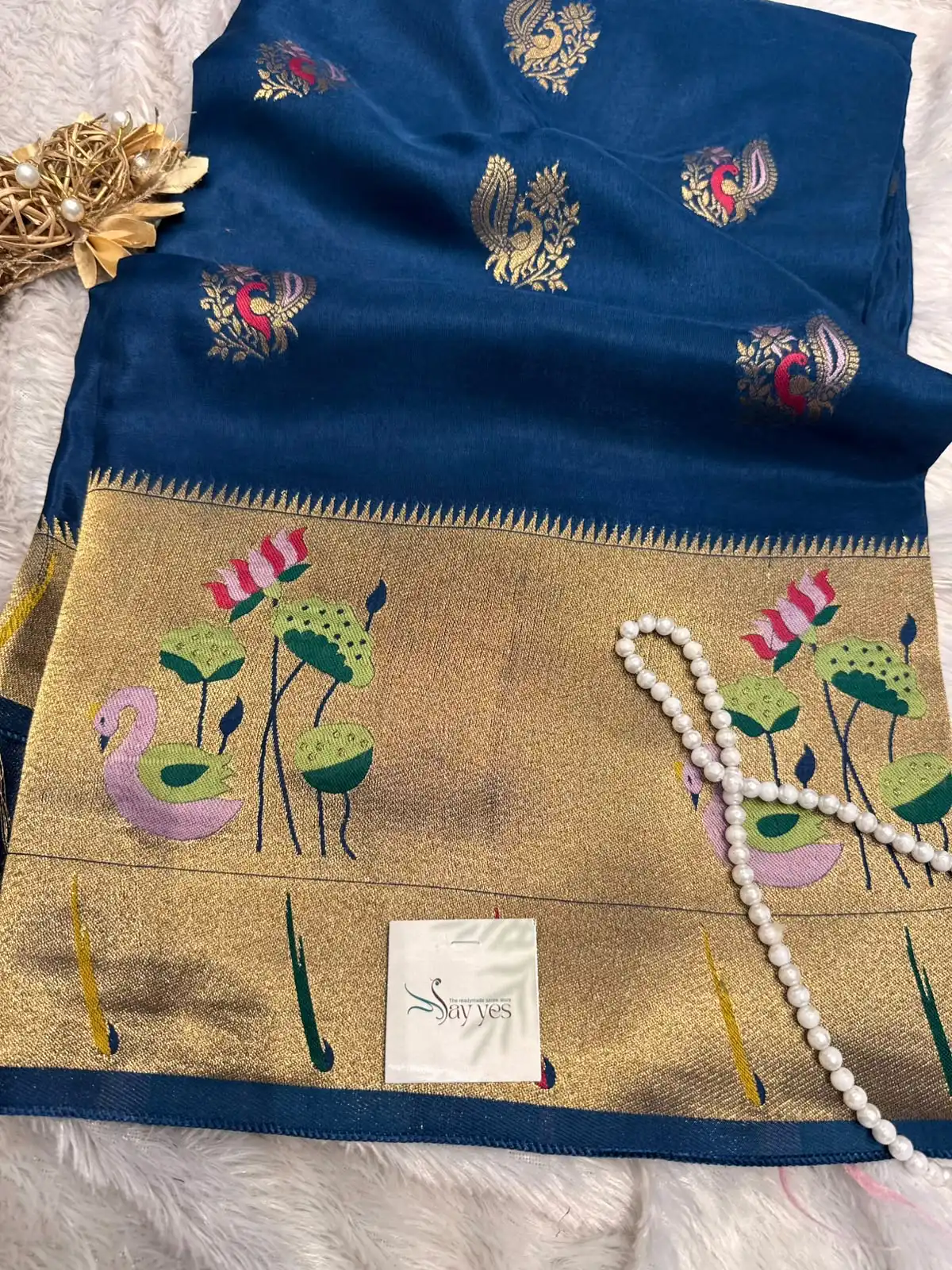 1e832a51-9fa2-4663-a895-dac45e4b43b7 Hamsa (Viscose Crepe RTW) - Deep Indigo - Image 1
