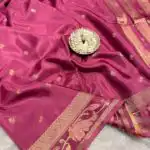 Gulnaar (Viscose Mushru) - Mauve pink
