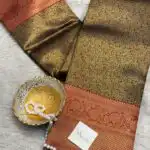 Varnika (Brocade Semi silk) - Brown