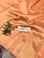 Oviya (Semi silk) - Tangerine - Image 3