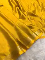 Chinmayi (Mysore crepe silk) - Golden mustard - Image 2
