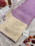Aaranya (Semi silk) - Lilac - Image 3
