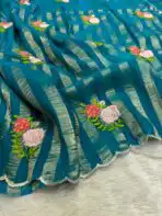 The roses (Art-silk) - Rama blue