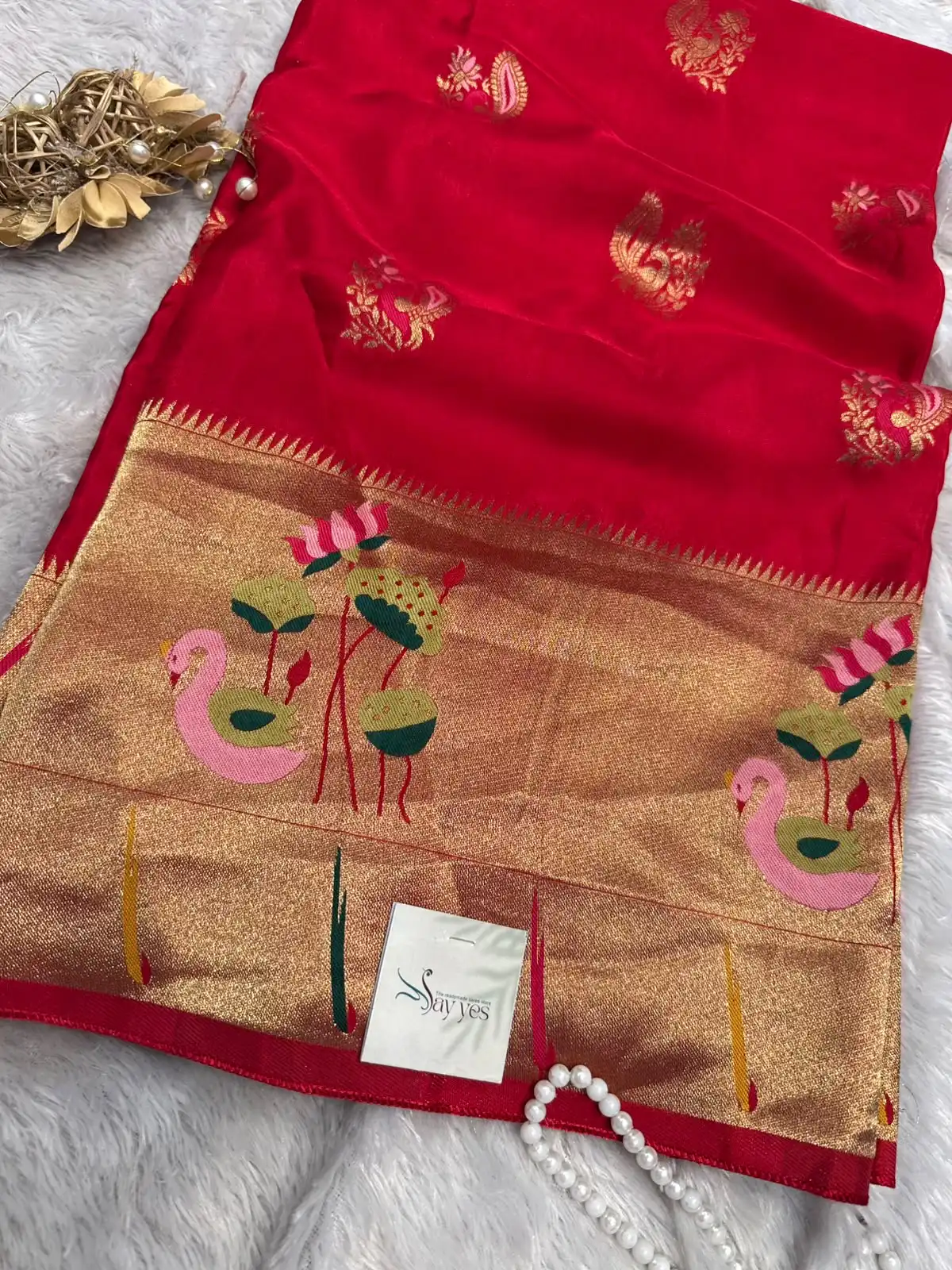 3852fc5b-88dd-4c4b-8f0b-87328f0b4b64 Hamsa (Viscose Crepe RTW) - Vermilion red - Image 1