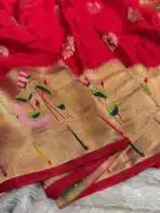 Hamsa (Viscose Crepe RTW) -  Vermilion red - Image 2