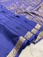 Chinmayi (Mysore crepe silk) - Dark Indigo - Image 2