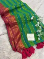 Kanchi style (Mul cotton) In Maroon - Image 2