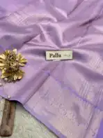 Oviya (Semi silk) - Lilac - Image 3