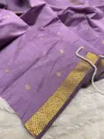 Maheshwari (Silk cotton) - Lavender - Image 2