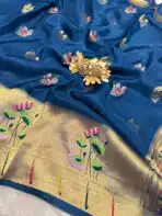 Hamsa (Viscose Crepe RTW) - Deep Indigo - Image 3