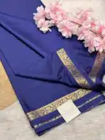 Chinmayi (Mysore crepe silk) - Dark Indigo