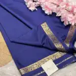Chinmayi (Mysore crepe silk) - Dark Indigo