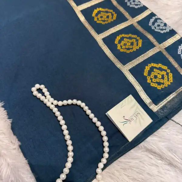 Yamini (Viscose silk) - Steel blue