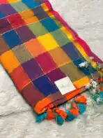 Madras Checks (Mul cotton) in red - Image 2