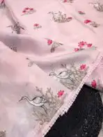 Lotus lake (Embroidered Kota) - Baby pink - Image 2