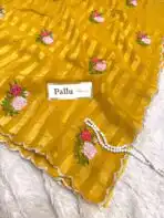 The roses (Art-silk) - Mustard yellow - Image 3