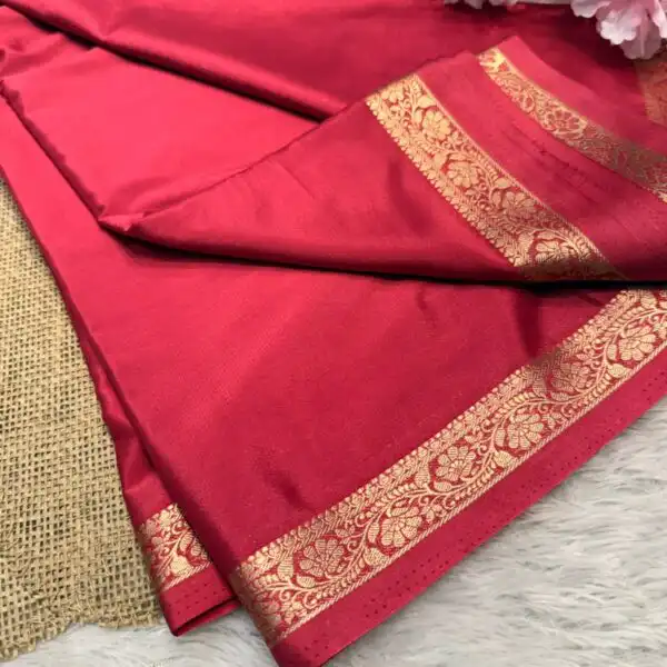 Chinmayi (Mysore crepe silk) - Burgundy