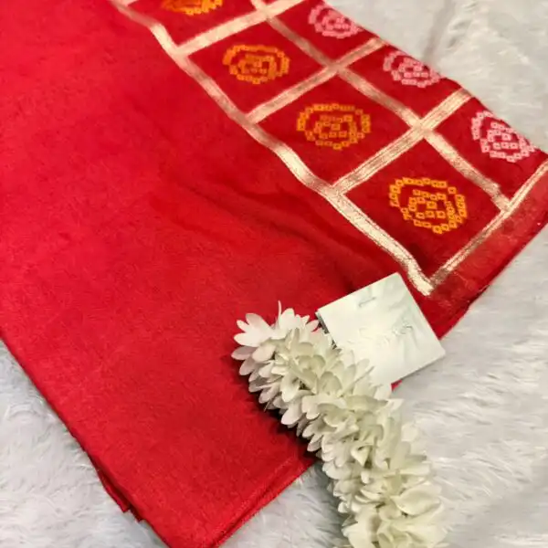 Yamini (Viscose silk) - Red orange