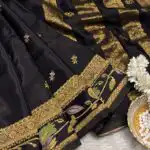 Gulnaar (Viscose Mushru) - Black