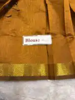 Maheshwari (Silk cotton) - Golden mustard - Image 5