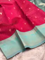 Kanmani (Semi Kanchi silk) - Raspberry pink - Image 2