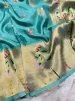 Hamsa (Viscose Crepe RTW) - Turquoise - Image 4