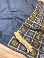 Yamini (Viscose silk) - Ice blue grey - Image 3