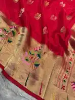 Hamsa (Viscose Crepe RTW) -  Vermilion red - Image 3