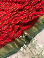 Kanchi style (Mul cotton) In Maroon - Image 2