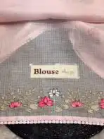 Lotus lake (Embroidered Kota) - Baby pink - Image 6