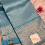 Oviya (Semi silk) - Baby blue