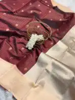 Kanmani (Semi Kanchi silk) - Kaapi brown - Image 3