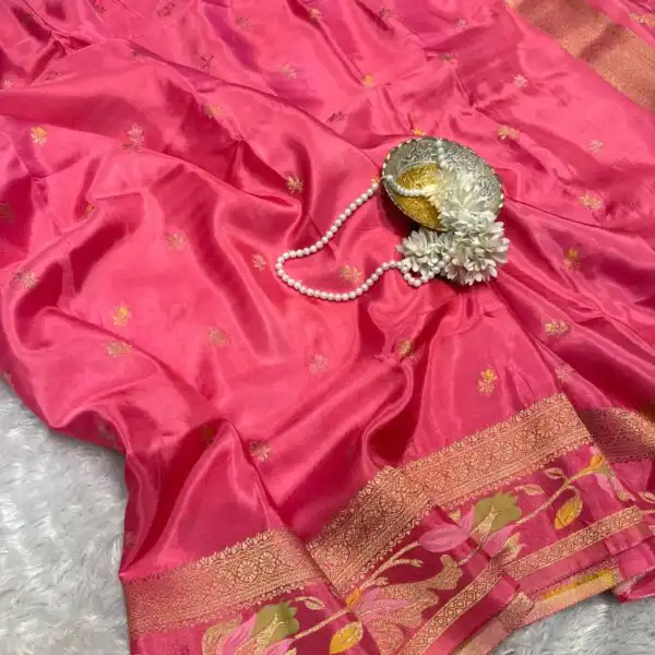 Gulnaar (Viscose Mushru) - Dusty pink