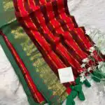 Kanchi style (Mul cotton) In Maroon