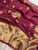 Hamsa (Viscose Crepe RTW) - Wine - Image 3