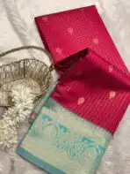 Kanmani (Semi Kanchi silk) - Raspberry pink
