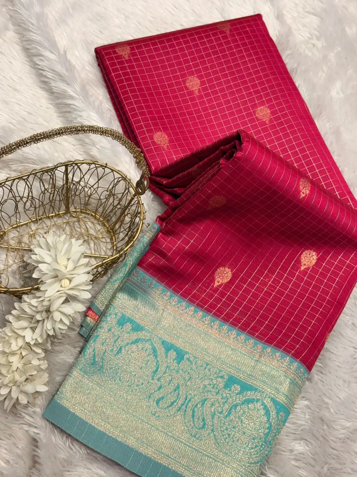 89dc2143-1728-4cdb-9c0b-192de25b57ea Kanmani (Semi Kanchi silk) - Raspberry pink - Image 1